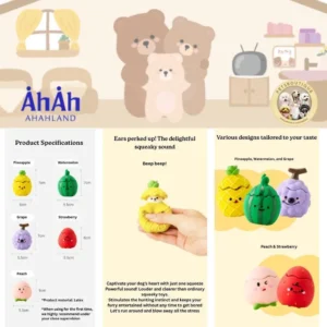 Fruits Rubber Latex Dog Cat Toy Small