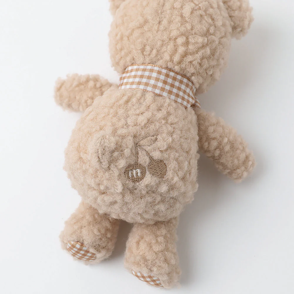 Bear Gingham Check Ribbon Plush - Image 4
