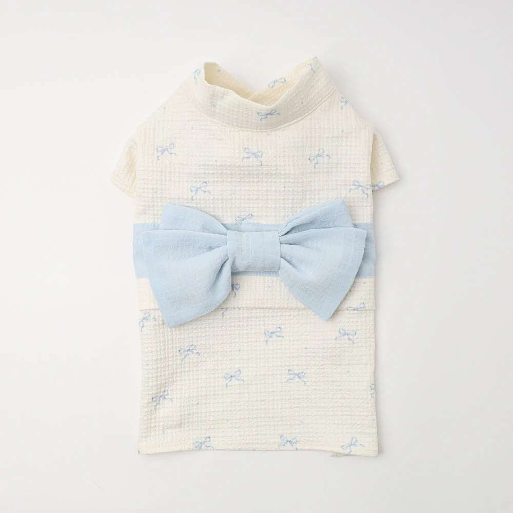 Cool ribbon heart pattern yukata (size M)