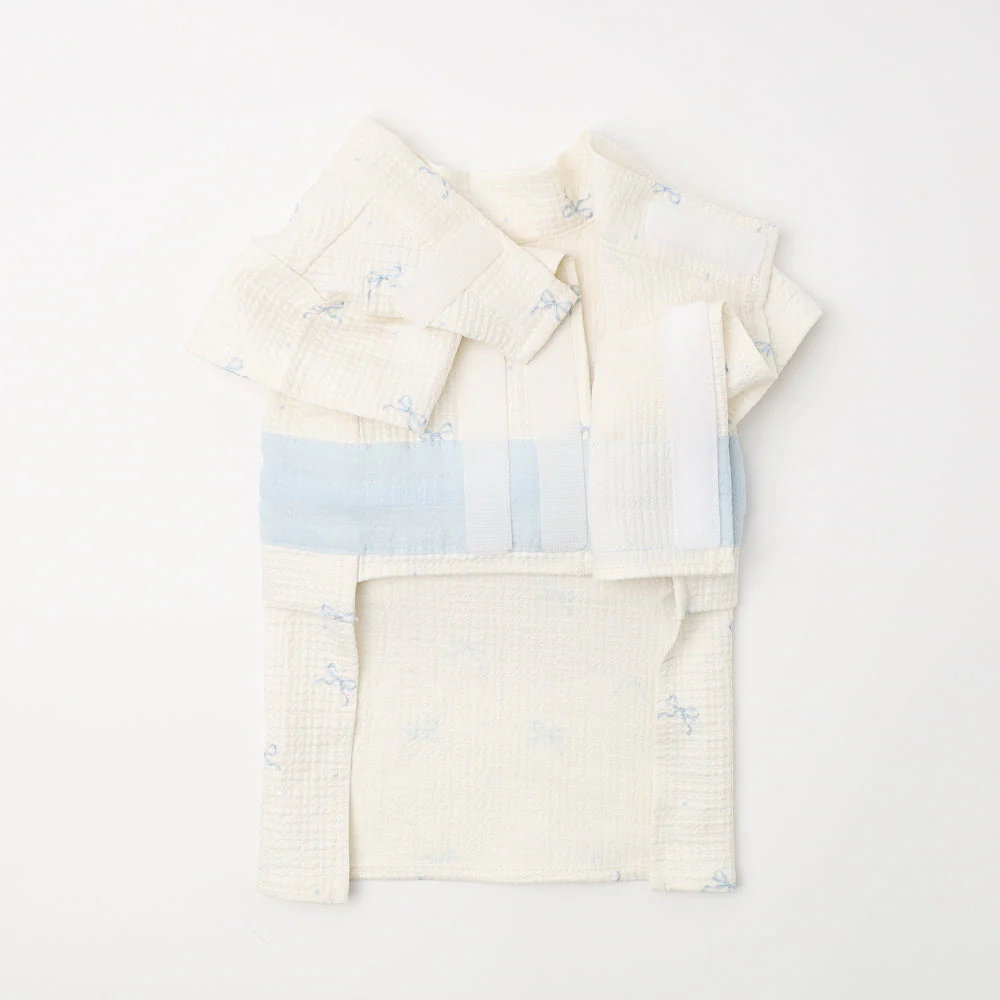 Cool ribbon heart pattern yukata (size M) - Image 2