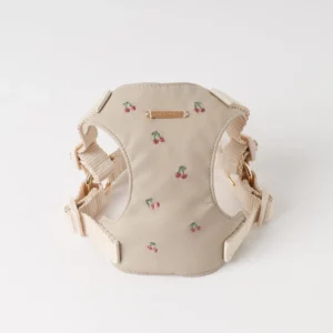 Cherry embroidery harness + lead set (size L)