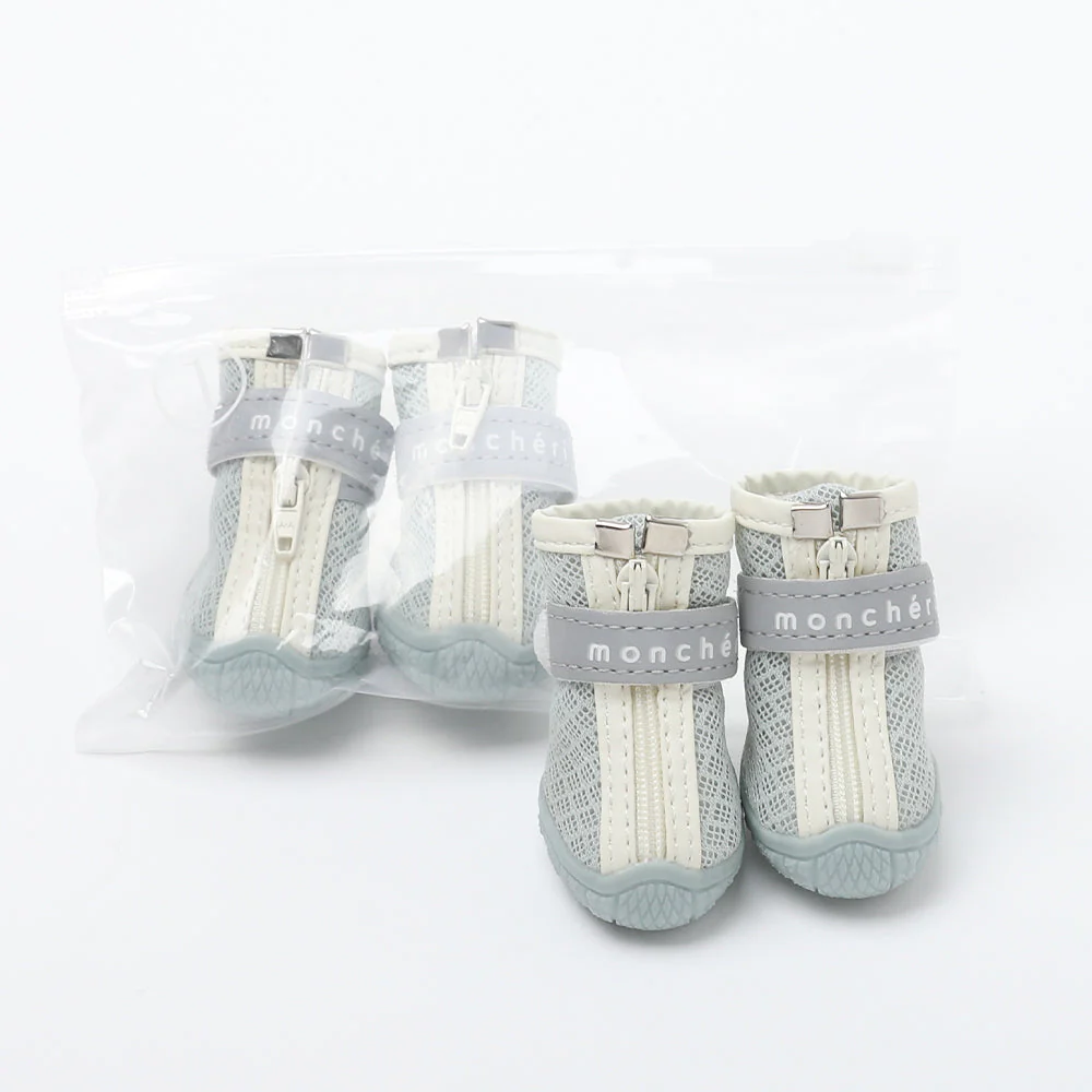 front zipper mesh shoes