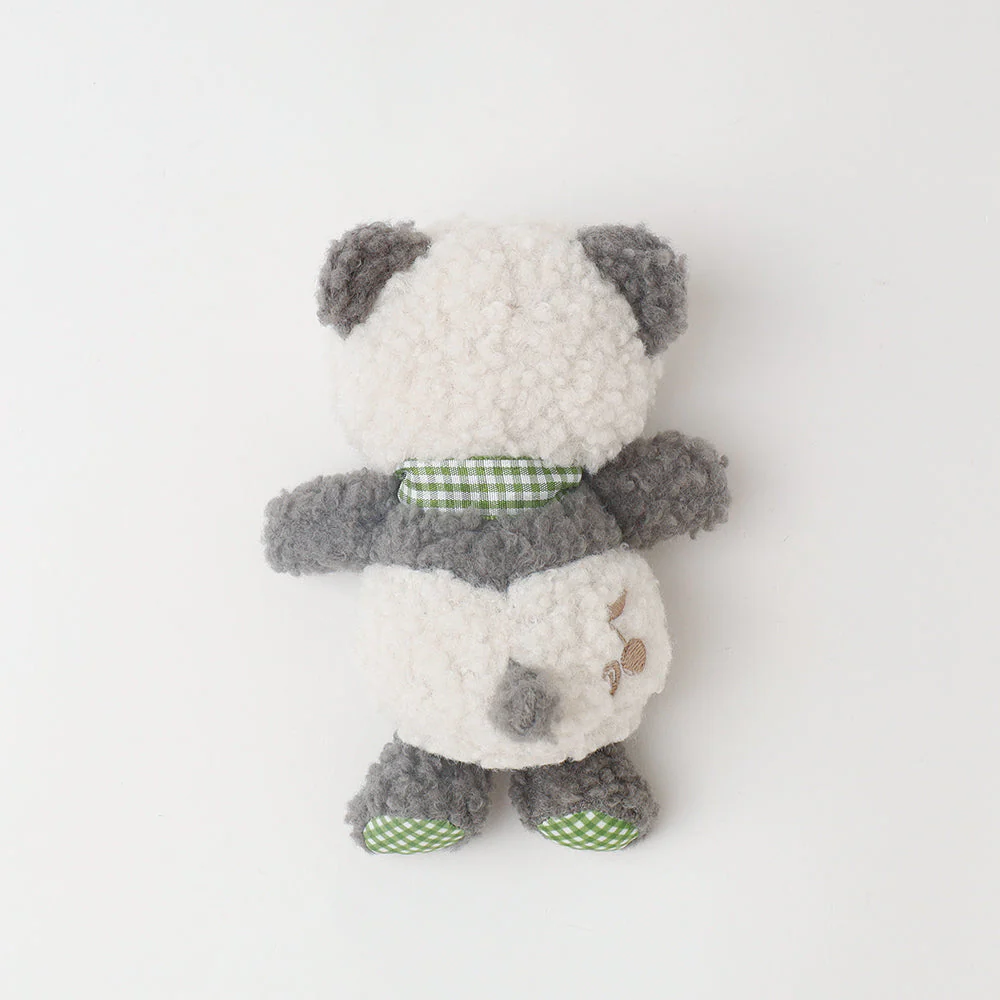 Panda Gingham Check Ribbon Plush - Image 3