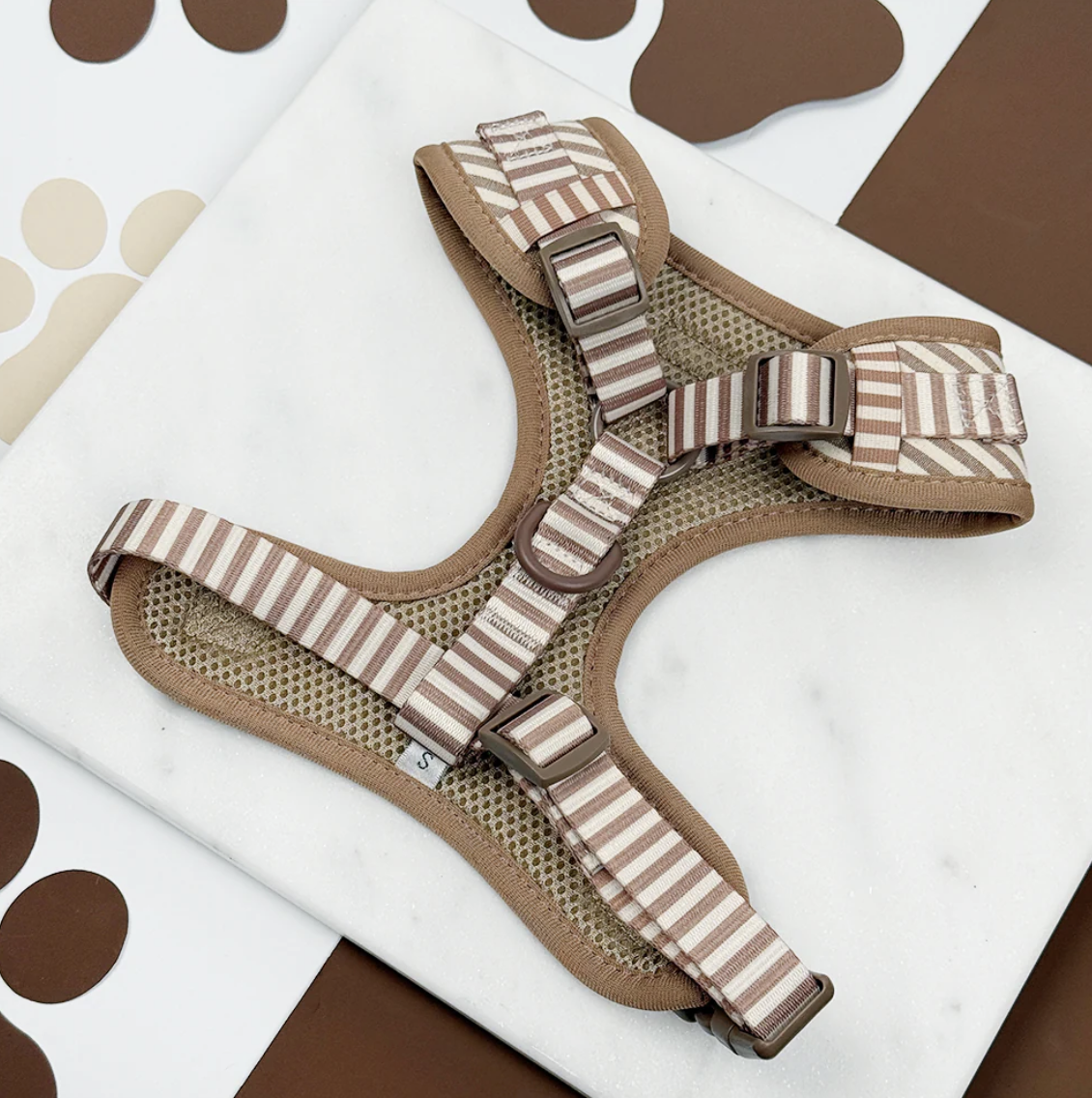 London Linen Stripes Adjustable Neck HARNESS - Image 2