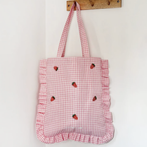 Tote Bag by Coconut Lane - Strawberry Picnic Pup