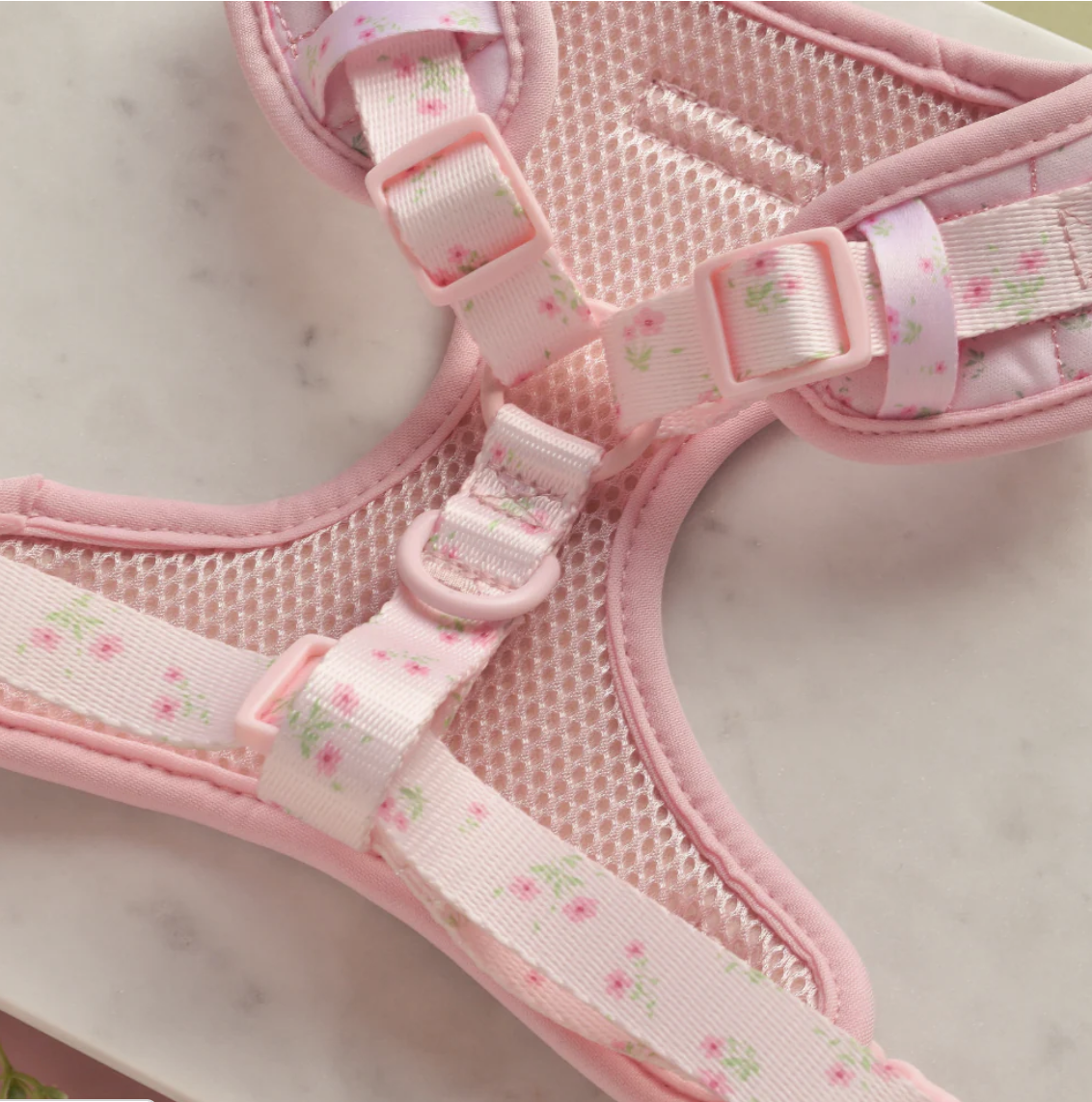 Quilted Ditsy Floral Pink Adjustable Neck HARNESS ONLY - Image 3